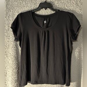 a.n.a Black Short Sleeve Tee